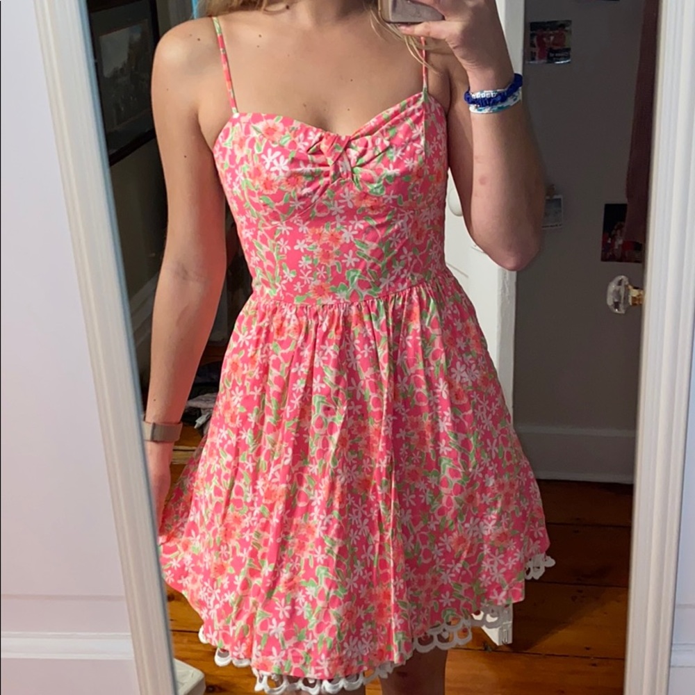 Pink floral Lilly Pulitzer Dress